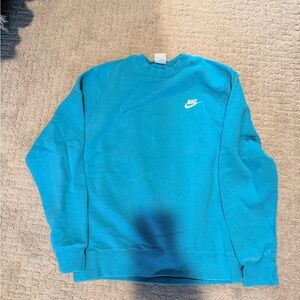 Nike teal Vibrant Blue Crewneck Sweater